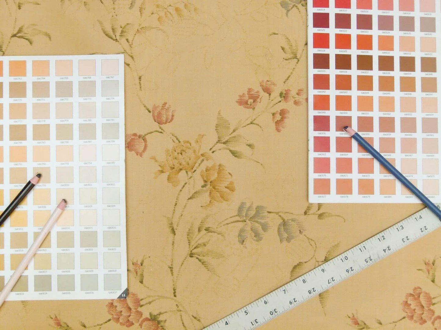 By Yard Kravet Elissa Silk Shimmer Impressionist Garden Golden Glimmer English Garden Rose Bell Flower Lily of Valley Pink Blue Print on Silk MSRP USD 149/Y