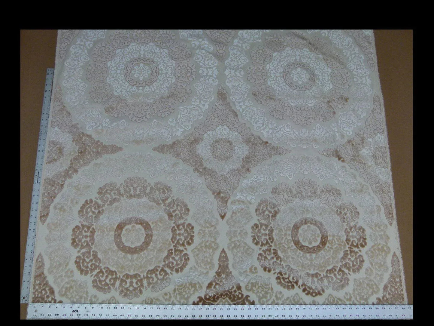 By Yard Kravet Modern Haven Cut Velvet Vanilla Latte MSRP USD 330/Y