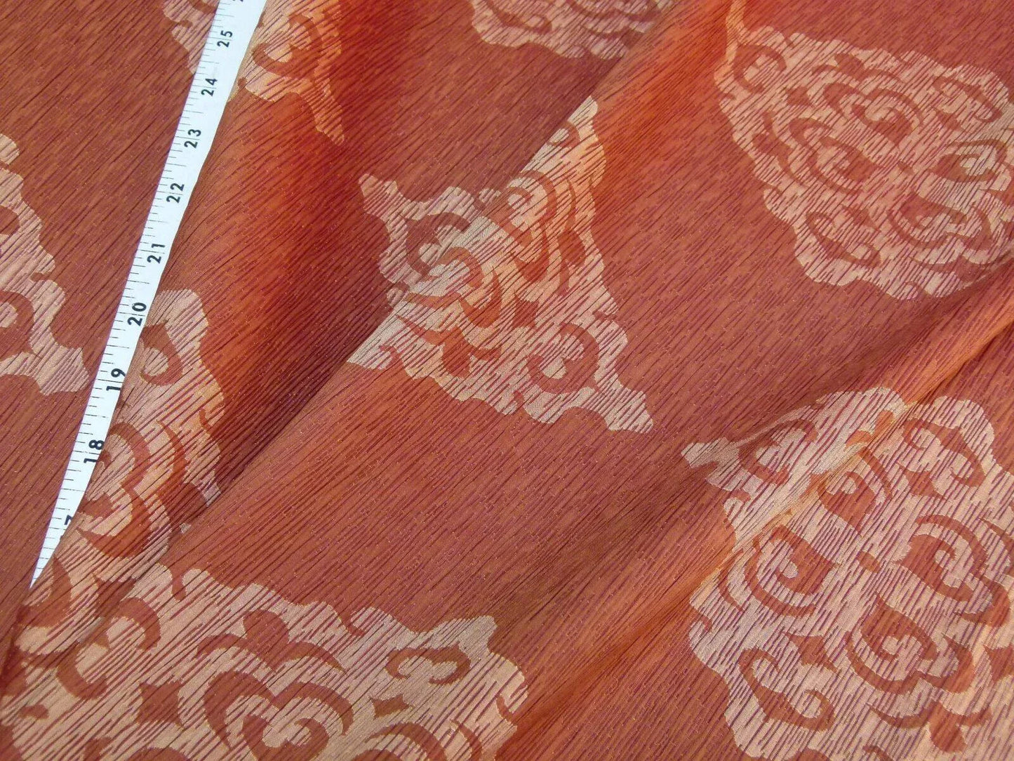 Bty Kravet Artisan Pleat Garnet 100% Silk MSRP USD 268/y