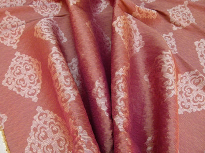 Bty Kravet Artisan Pleat Garnet 100% Silk MSRP USD 268/y