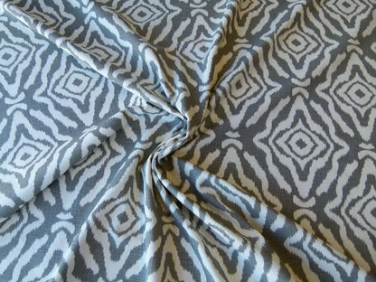 Scalamandre Zanzibar Ikat Smoke Grey Cotton Heavy MSRP138/Y