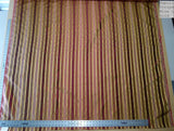Scalamandre NAPOLI STRIPE WINE & GOLD 100% Silk MSRP 350/Y
