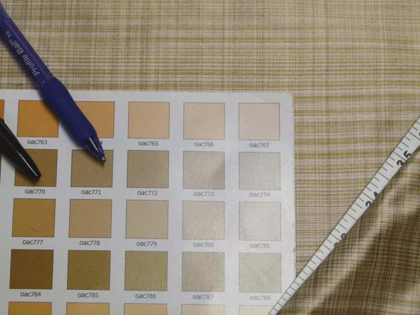 by yard Scalamandre Powers Court Almond Tan Silk Taffeta Strie MSRP USD 342/y