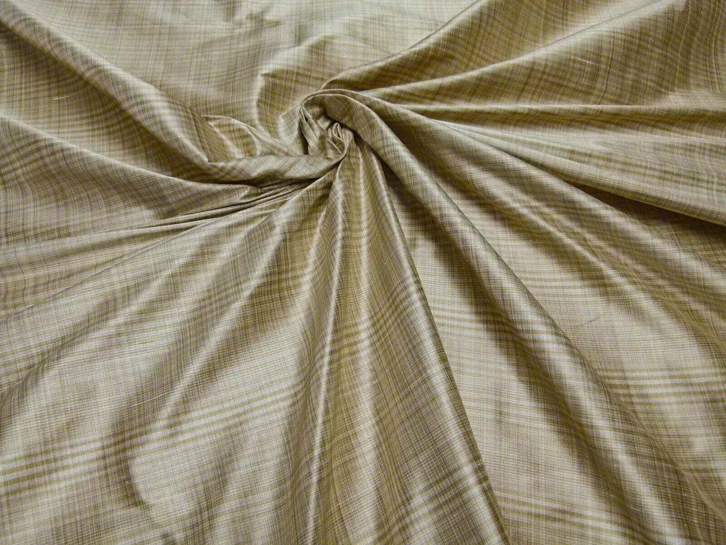 by yard Scalamandre Powers Court Almond Tan Silk Taffeta Strie MSRP USD 342/y