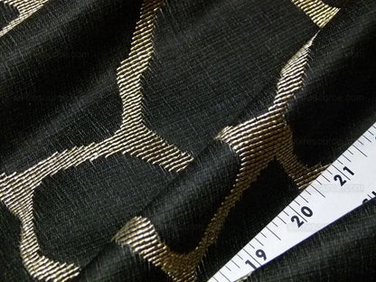 Scalamandre Giraffa Black Giraffe Animal Skin Heavy Silk Jacquard MSRP USD358/y