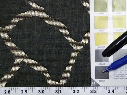 Scalamandre Giraffa Black Giraffe Animal Skin Heavy Silk Jacquard MSRP USD358/y