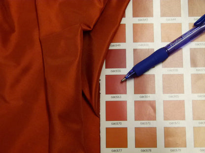 Scalamandre Dynasty Taffeta Cayenne 100% Silk Heavy MSRP USD 322/y