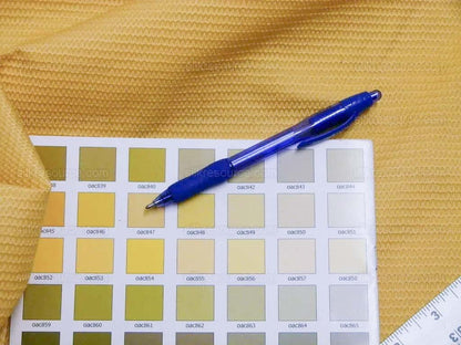 by yard Scalamandre Pickfair Canary Yellow Honeycomb 100% Cotton MSRP USD 280/Y