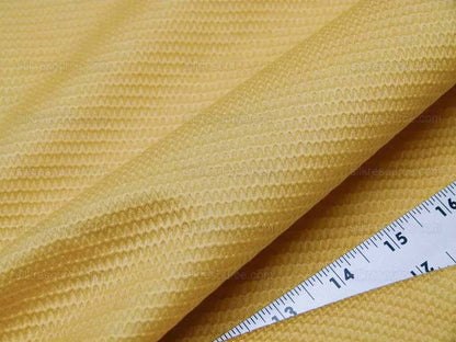 by yard Scalamandre Pickfair Canary Yellow Honeycomb 100% Cotton MSRP USD 280/Y