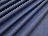 by yard Scalamandre Tropez Lapis Deep Blue Solid Texture Heavy Cotton MSRP USD 198/y