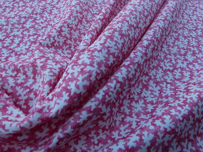 REEF HOT PINK FROM SCALAMANDRE 100% COTTON PRINT MSRP100+/y