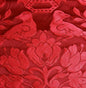 SCALAMANDRE LOVE BIRD GEORGIAN RED100% SILK DAMASK MSRP$298