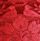 SCALAMANDRE LOVE BIRD GEORGIAN RED100% SILK DAMASK MSRP$298