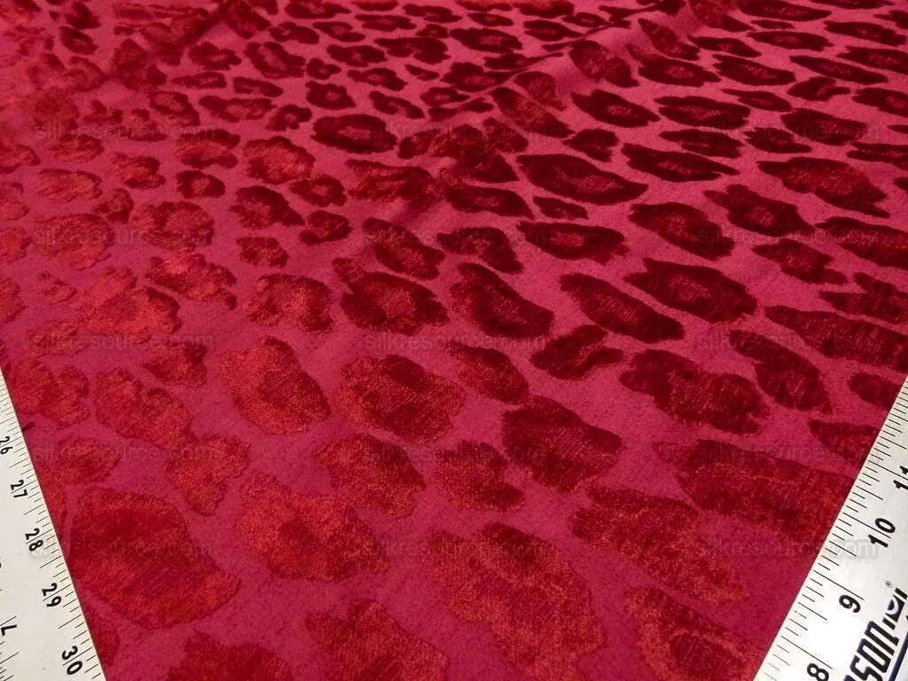 Chita Ruby Red From Scalamandre Silky &amp; Heavy Velvet MSRP USD 312/Y