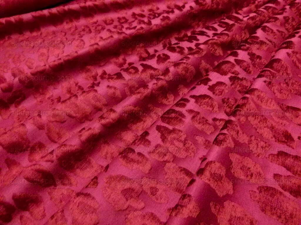 Chita Ruby Red From Scalamandre Silky &amp; Heavy Velvet MSRP USD 312/Y