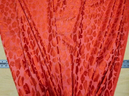 Chita Tangerine From Scalamandre Silky &amp; Heavy Velvet Leopard Cheetah Safari MSRP USD 312/Y