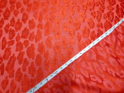 Chita Tangerine From Scalamandre Silky &amp; Heavy Velvet Leopard Cheetah Safari MSRP USD 312/Y