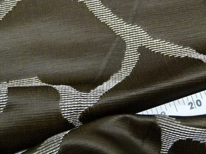 Scalamandre Giraffa Brown Giraffe Animal Skin Safari Heavy Jacquard MSRP USD 358/y