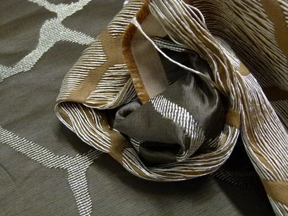 Scalamandre Giraffa Brown Giraffe Animal Skin Safari Heavy Jacquard MSRP USD 358/y