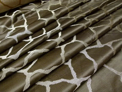 Scalamandre Giraffa Brown Giraffe Animal Skin Safari Heavy Jacquard MSRP USD 358/y