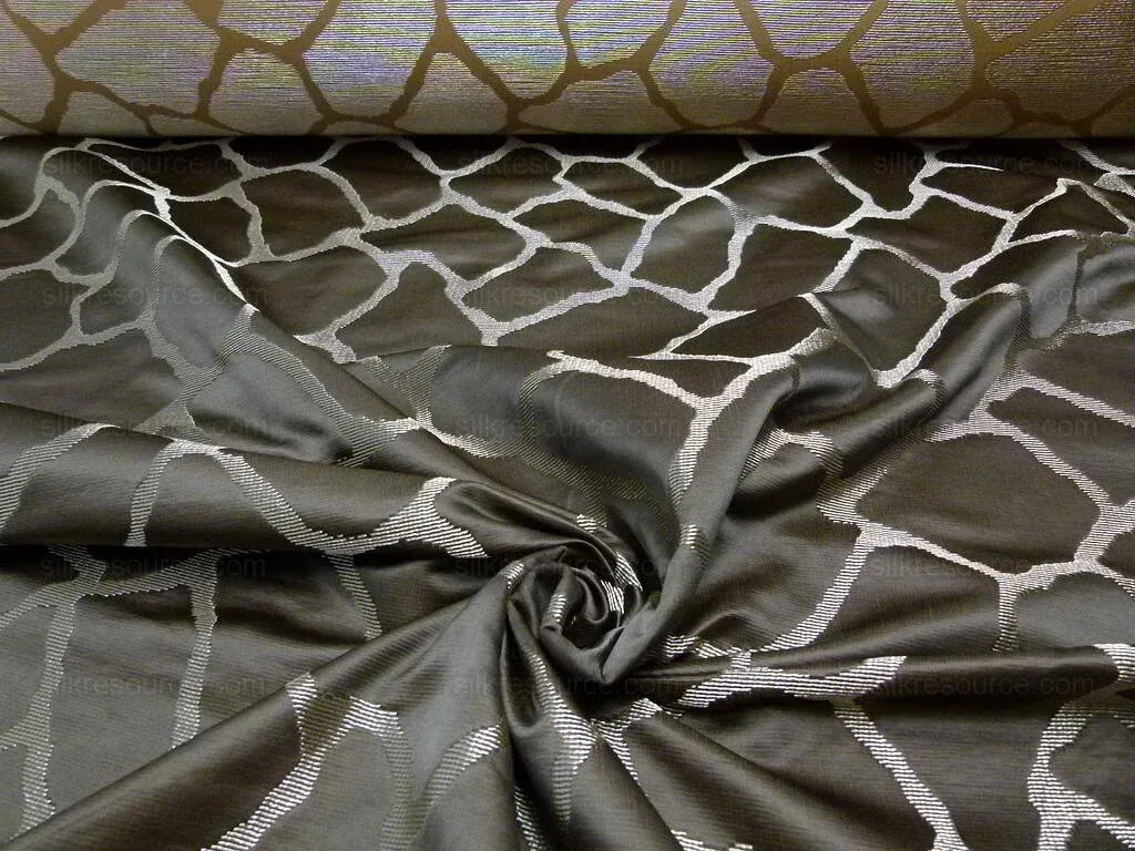 Scalamandre Giraffa Brown Giraffe Animal Skin Safari Heavy Jacquard MSRP USD 358/y