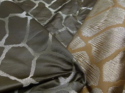 Scalamandre Giraffa Brown Giraffe Animal Skin Safari Heavy Jacquard MSRP USD 358/y