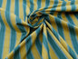 BELLE ISLE STRIPE EVERGREEN GOLD BROWN SCALAMANDRE COTTON RP200y