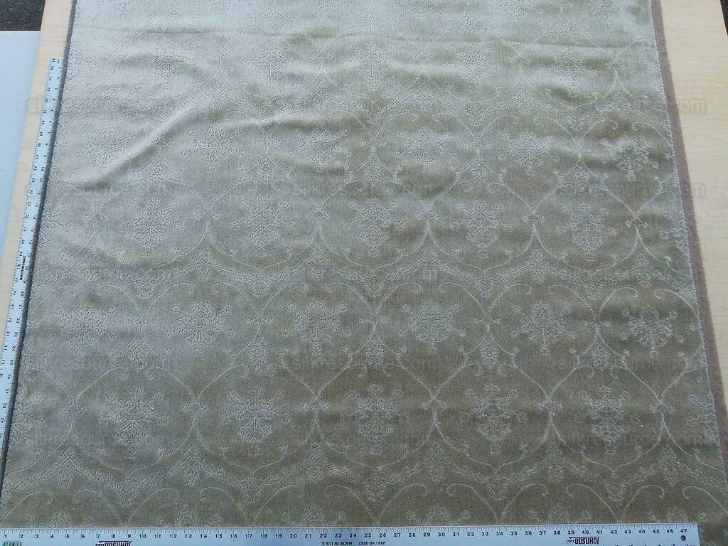 Scalamandre Pennsbury Cut Linen Velvet Renaissance Sand MSR
