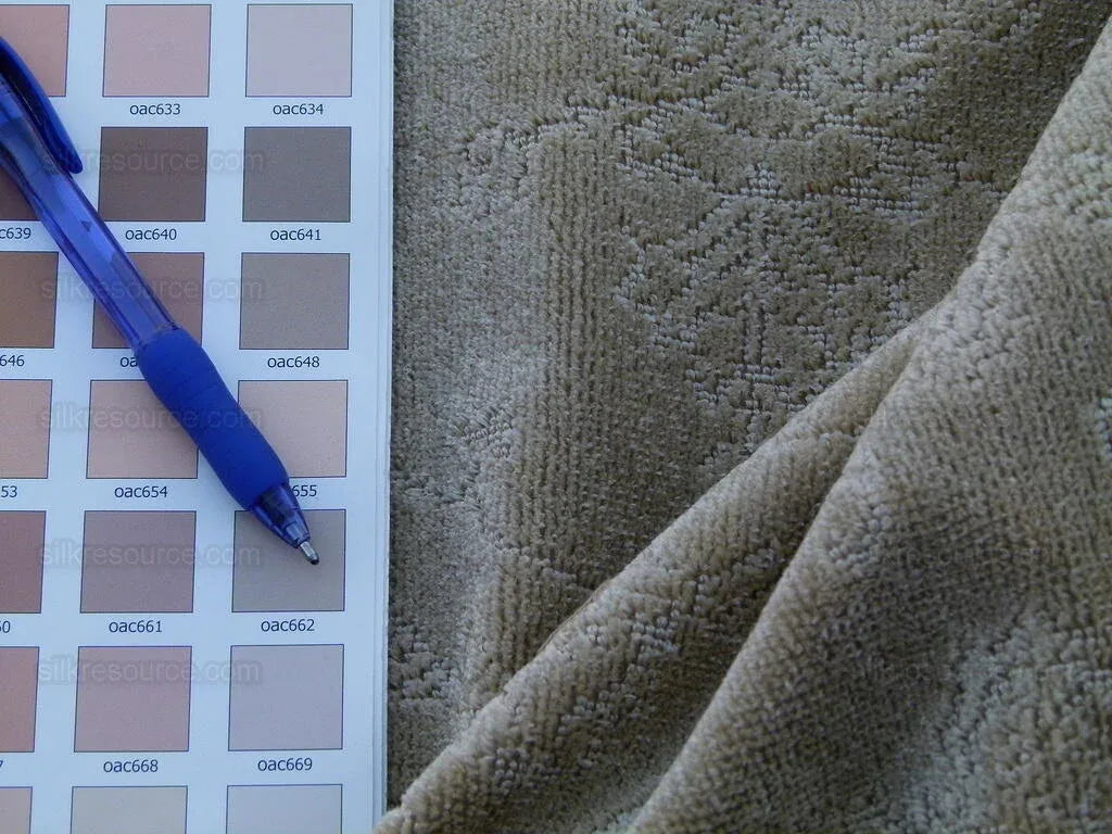 Scalamandre Pennsbury Cut Linen Velvet Renaissance Sand Brown Beige Msrp USD 504/y