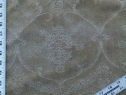 Scalamandre Pennsbury Cut Linen Velvet Renaissance Sand Brown Beige Msrp USD 504/y
