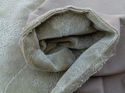 Scalamandre Pennsbury Cut Linen Velvet Renaissance Sand Brown Beige Msrp USD 504/y