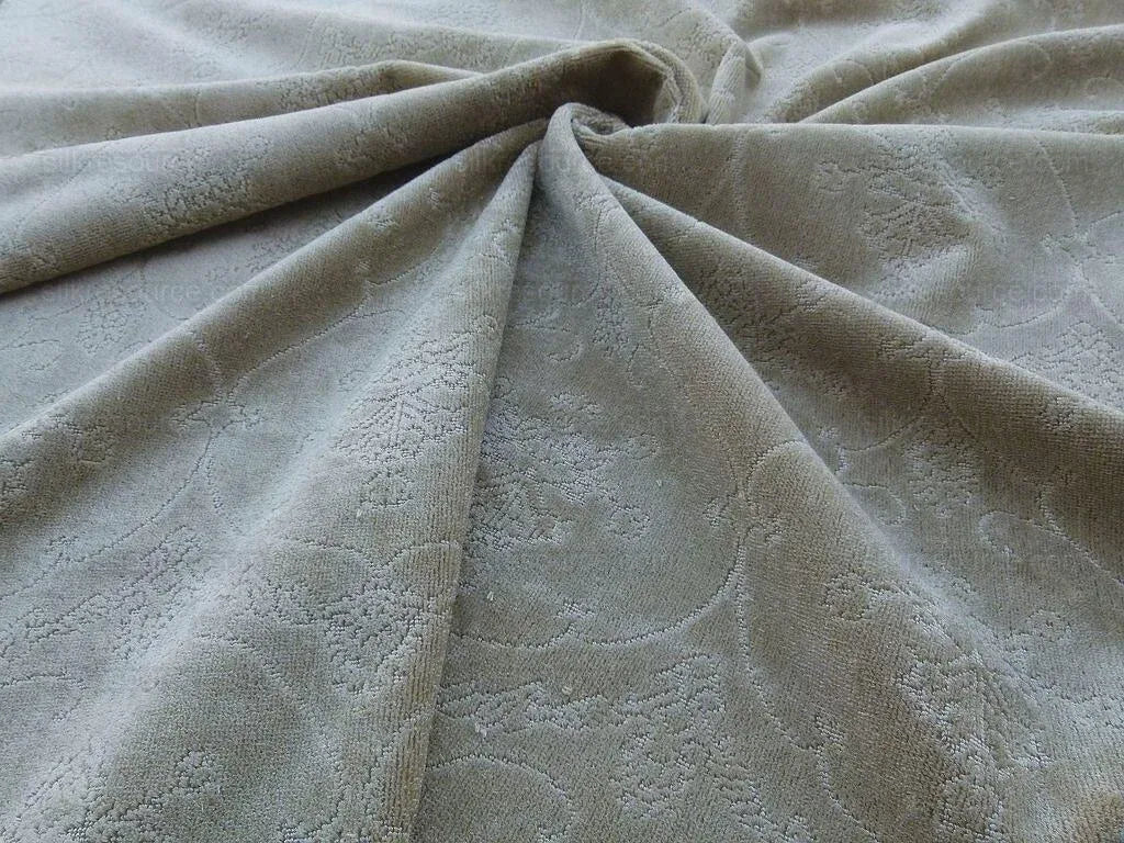 Scalamandre Pennsbury Cut Linen Velvet Renaissance Sand Brown Beige Msrp USD 504/y