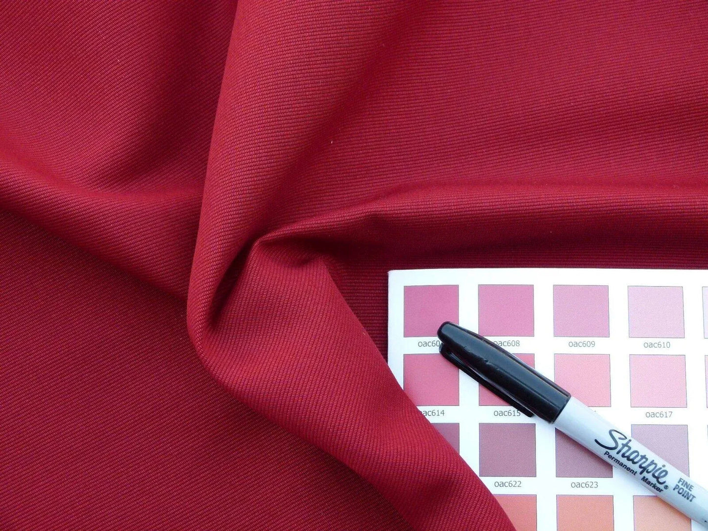 Scalamandre Cannes Rosso Granata Red Cotton Italy MSRP USD 120/Y