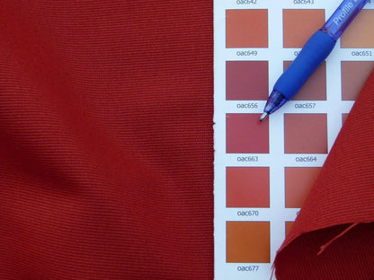 Scalamandre Cannes Rosso Ruggine Red Cotton Italy MSRP USD 120/Y