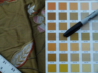 Nadina Tobacco Brown Scalamandre Silk Embroidery MSRP USD 328/y