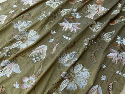 Nadina Tobacco Brown Scalamandre Silk Embroidery MSRP USD 328/y