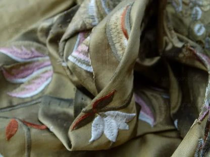 Nadina Tobacco Brown Scalamandre Silk Embroidery MSRP USD 328/y