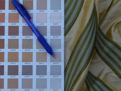 Stunning Scalamandre Fabric - Channing Willow Leaf Honey  Silk Embroidery