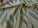 CHANNING WILLOW LEAF HONEY Scalamandre Silk Embroidery Fabric