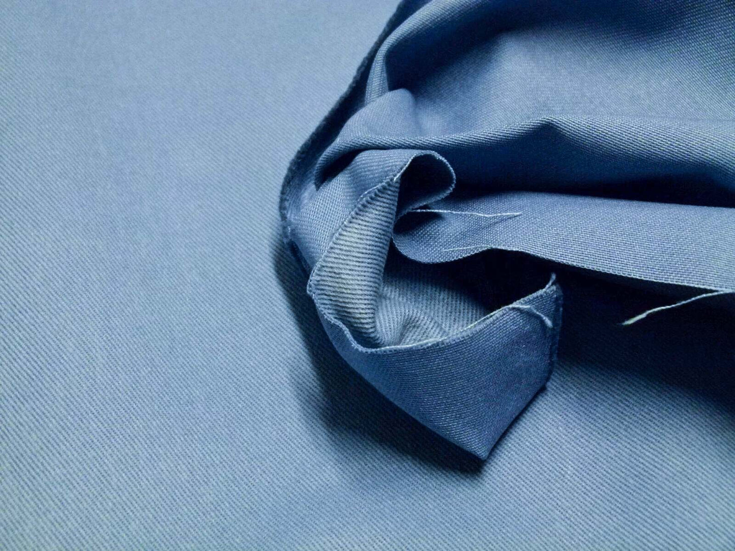 Scalamandre Eskimo Azzurro Carta Da Zucchero Blue Cotton Heavy Duty MSRP USD150/y bty