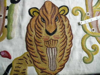 Bty Clarence House Jembala Monkey Jungle Wool Crewel