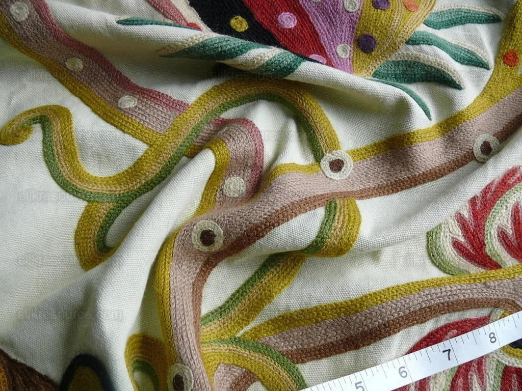 Bty Clarence House Jembala Monkey Jungle Wool Crewel