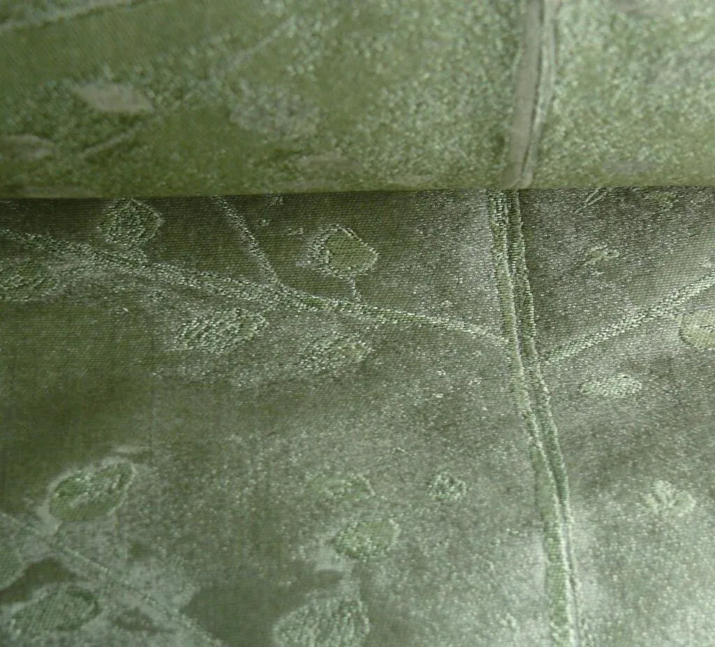 DONGHIA"Tree of Life" Silk Organza Semi-Sheer Pocket Weave Green