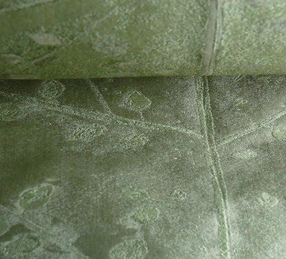 DONGHIA"Tree of Life" Silk Organza Semi-Sheer Pocket Weave Green