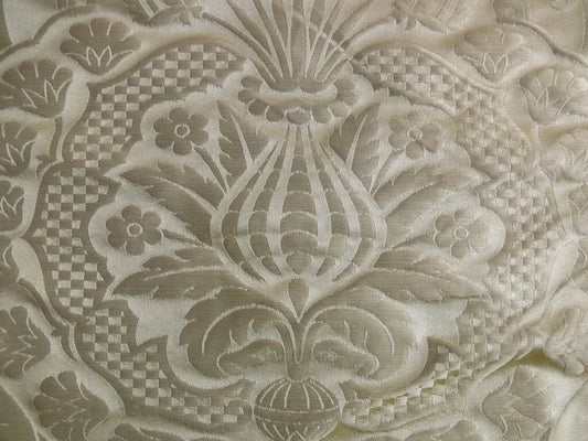 RENAISSANCE ARTICHOKE 100%SILK DAMASK in SUNGLOW