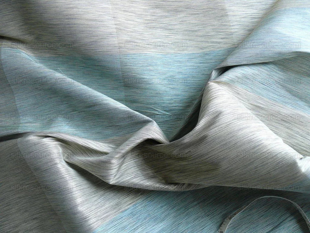 Kravet Couture "enlighten" Super Thick Silk Blue &charcoal Plaid