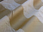 KOPLAVITCH ZIMMER WHITE GOLD SILK SATIN STRIPE HEAVY & BACKED!