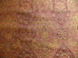 CALICO CORNER 100%SILK LAMPAS PETITE CACHEMIRA CHESTNUT