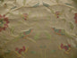 100%SILK LAMPAS SATIN LOVEBIRD CURRY LITE GOLD