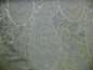 BTY FAB 100% SILK LAMPAS CASHMERE PAISLEY "PEWTER" SILVER